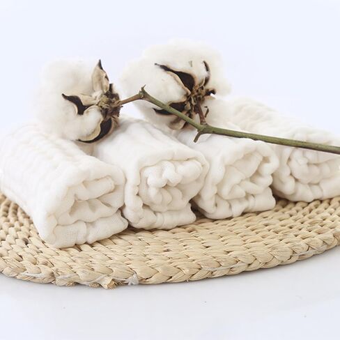 Baby Bath Towels, Super Soft Cotton Receiving Blanket for Baby's Delicate Skin,2Pack Swaddle Blanket for Newborns Toddlers Boy Girl,Baby Registry as Shower (White+White) in Saudi Arabia