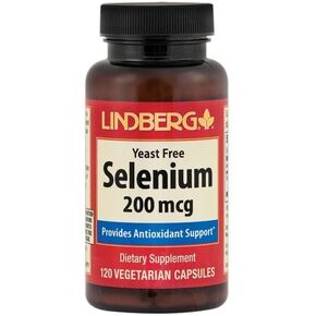 سيلينيوم 200 ميكروجرام | خالي من الخميرة | 120 كبسولة نباتية | مكمل غذائي غير معدّل وراثيًا وخالي من الغلوتين | بواسطة ليندبرج in Kuwait