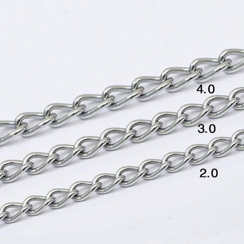 Chain Leash Metal Dog Leash Chrome Plated with Soft Padded Handle for Small Dogs.(S, Black Handle) in Kuwait