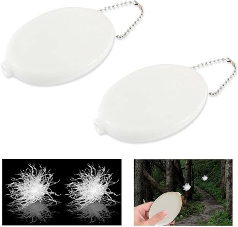 AMZAOMNN جهاز فحص الرياح للصيد، كاشف الرياح المحمول للصيد، قطعتان من مؤشر الرياح لحاوية السيليكون، 4 عبوات من حشوة البط والأوز عديمة الرائحة، قابلة للاستخدام 280 مرة in Kuwait