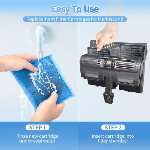 8 Pack Rite-Size C Filter Cartridges Compatible with MarineLand Filters in Kuwait