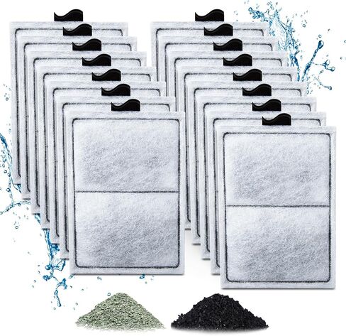 8 Pack PF-L Filter Cartridges Compatible with Top Fin Silenstream PF20, PF30, PF40 and PF75 Power Filters, Remplacement Aquarium Carbon Cartridge with Zeolite in Kuwait