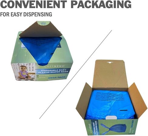 Baby Diaper Disposal Sacks (600 Count), Baby Powder Scented Easy-Tie Diaper Bags, Multipurpose Disposal Bags for Diapers, Dog Waste, Cat Litter & Sanitary Products (Purple) in Saudi Arabia