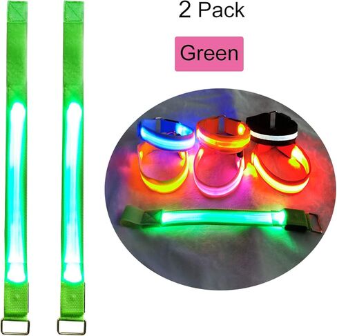 سوار بإضاءة LED معصم رياضي للأولاد والبنات فلاش داكن، أضواء أمان ليلية للجري والركض وركوب الدراجات والمشي لمسافات طويلة والتخييم ومستلزمات الحفلات الرياضية الخارجية in Kuwait