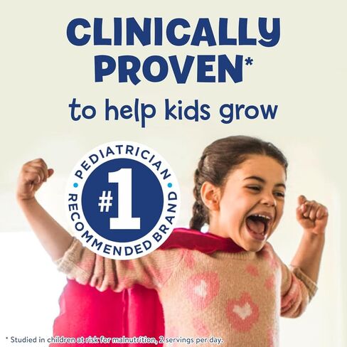 PediaSure ينمو ويكتسب بالألياف، 3 جم من الألياف لدعم الجهاز الهضمي الصحي، مغذيات لدعم المناعة، مخفوق غذائي للأطفال، ثنائي هيدروكسي الأسيتون، أوميغا 3، غير معدل وراثيًا، فانيليا، 7.4 أونصة سائلة (عبوة من 24 قطعة) in Kuwait