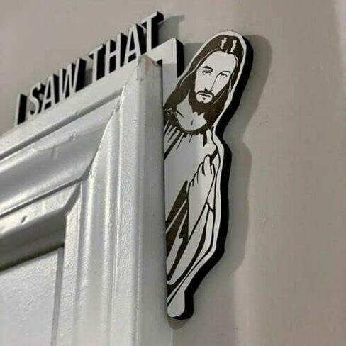 ARK Survivor Jesus I Saw That Door Window Frame Computer Decoration (Large L) in Kuwait