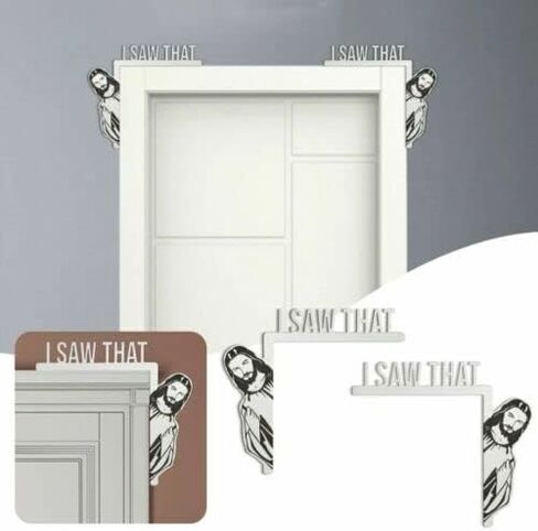 ARK Survivor Jesus I Saw That Door Window Frame Computer Decoration (Large L) in Kuwait