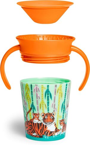 كوب Munchkin® Miracle® 360 Wildlove المضاد للانسكاب، سعة 6 أونصة، عبوتين، Orca/دب قطبي و3 قطع قارورة وغطاء من القش in Saudi Arabia