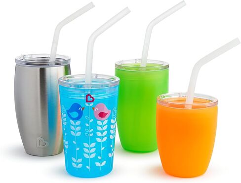 Munchkin® Miracle® 360 Trainer Sippy Cup - Converts to Straw Cup and Open Training Cup, 7oz, Blue/Green in Saudi Arabia
