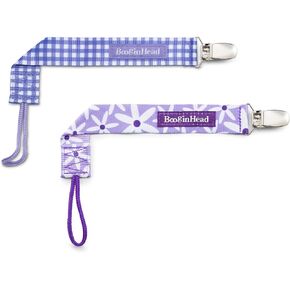 BooginHead by Infantino Pacifier Clip Baby Pacifier Holder PaciGrip 2-Pack, Blue Arrows in Kuwait