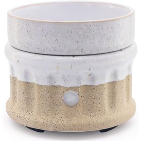 VICTORIA AROMA Ceramic Wax Melt Warmer 3-in-1 Wax Warmer for Scented Wax - Electric Fragrance Burner for Home, Office, Bedroom - Gift & Décor（Green）