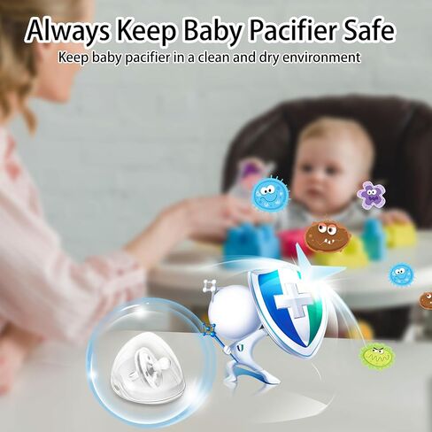 Nisxabebe Pacifier Case,4 Pack BPA Free Pacifier Holder Case with Lanyard for Diaper Bag,Pacifier Container Box for Baby Binky Nipple Travel,Essential Pacifier Accessories,Easy to Clean,Pink in Saudi Arabia