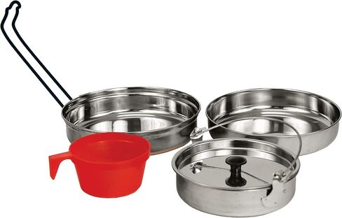 Texsport 5 pc Stainless Steel Camping Cookware Outdoor Mess Kit in Kuwait