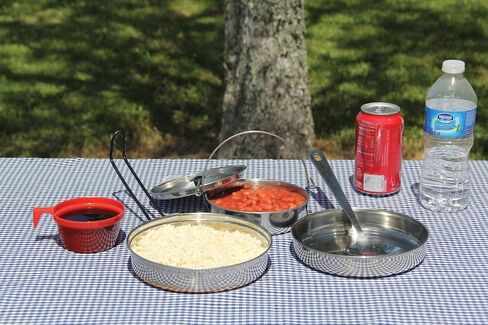 Texsport 5 pc Stainless Steel Camping Cookware Outdoor Mess Kit in Kuwait