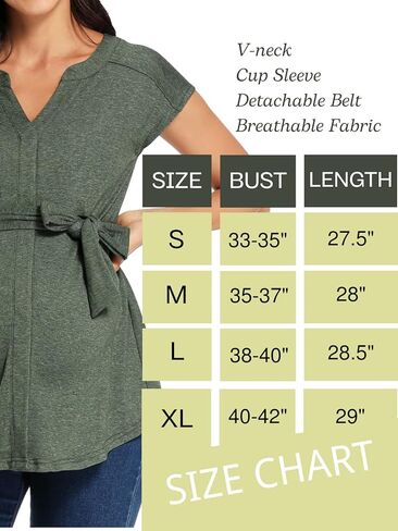 Glampunch قمم الأمومة الخامس الرقبة كم وأكمام طويلة تونك قمم عارضة الحمل بلوزة قمصان in Kuwait