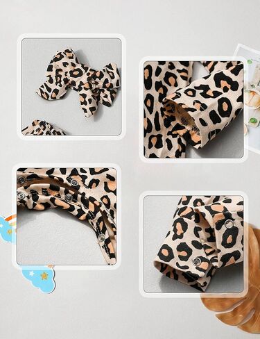 ملابس Von kilizo للفتيات الصغيرات، ملابس لطيفة للأطفال حديثي الولادة مُزينة بنقشة الزهور للفتيات، بدلة رومبير للبنات مطبوع عليها حروف in Kuwait