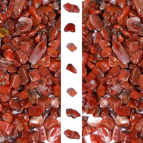 Gemshan 2lb رقائق الكوارتز الوردية الطبيعية سحقت رقاقة الكريستال السائبة 7mm-9mm تعثر شفاء كريستال حجر لحوض السمك زهرية النبات الديكور المجوهرات DIY (روز كوارتز) in Kuwait