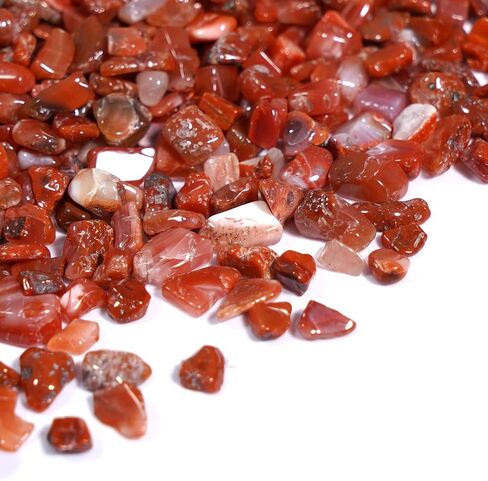 Gemshan 2lb رقائق الكوارتز الوردية الطبيعية سحقت رقاقة الكريستال السائبة 7mm-9mm تعثر شفاء كريستال حجر لحوض السمك زهرية النبات الديكور المجوهرات DIY (روز كوارتز) in Kuwait