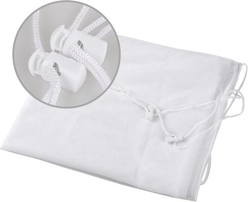 RUIXIA Twin Baby Stroller Full Cover Mosquito Netting Breathable Mesh Drawstring Mosquito Net for Infants Bassinet Cribs White for Twin Baby Stroller BABCOV Baby troller netting in Kuwait