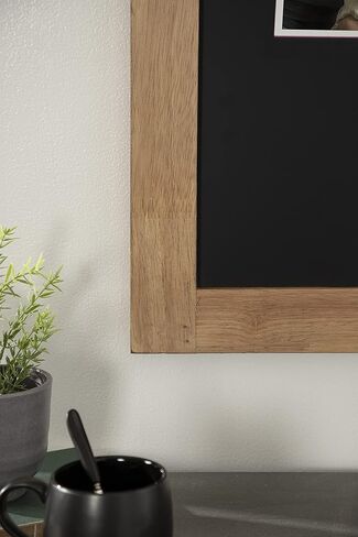 Kate and Laurel Samuels Wood Framed Wall Chalkboard, 24x36, Rustic Brown/Black in Kuwait