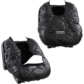 Cozy Cover Premium Infant Car Seat Cover (Charcoal) with Polar Fleece - The Industry Leading Infant Carrier Cover Trusted by Over 6 Million Moms for Keeping Your Baby Warm