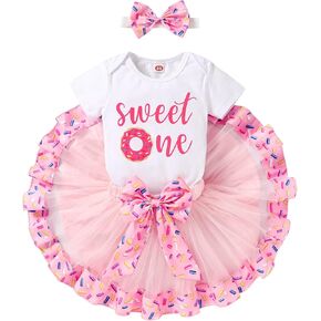 Newborn Baby Girls My 1st Birthday Dress Infant Shiny Printed Sequin Bowknot Tutu Princess Dress in Kuwait