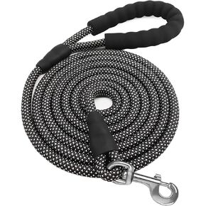 Long Dog Leash for Dog Training Leash 30FT Reflective Long Leash for Dog Long Line Dog Leash Check Cord Rope with Swivel Hook and Comfortable Padded Handle for Large Medium Small Dog Walking Camping in Kuwait