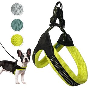 Sporn Easy-Fit Mesh Dog Harness Small Sized Dog, Gray Soft Fabric Nylon No Choke Dog Harness Small Size Dog, Breathable & Easy Dog Walking Harness, Provides to Small Breeds