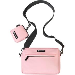 COOWONE Dog Walking Bag for Treats, Kibbles, Toys, Dog Treat Pouch with Small Pouch, Treat Pouches for Pet Training, Bags for Dog Walks, Waterproof Treat Bag for Dogs