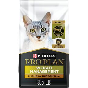 Purina Pro Plan With Probiotics, Grain Free Weight Management Dry Cat Food, Turkey & Egg Formula - 12.5 lb. Bag
