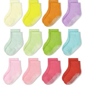 HYCLES Non-Slip Toddler Socks With Grips Kids Anti Slip Sticky Socks For Infant 1-10 Years Kids Toddler Slipper Socks