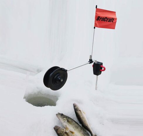 Brocraft Ice Fishing Screw Anchor Rattle Reel System/Ice Fishing ice Anchor Tip- up System in Saudi Arabia