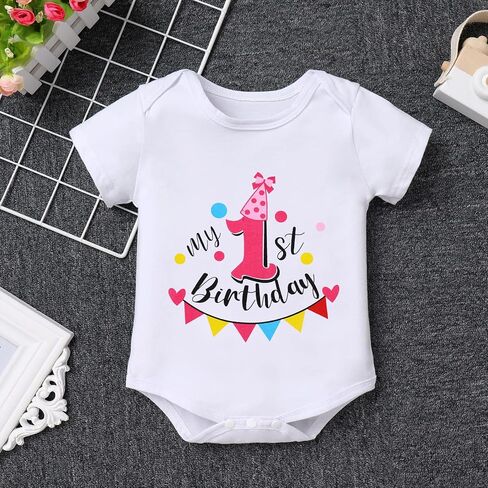 ODASDO Baby Girl Toddler Kids 1st / 2nd / 3rd Birthday Party Cake Smash Tutu Set 3pcs in Saudi Arabia