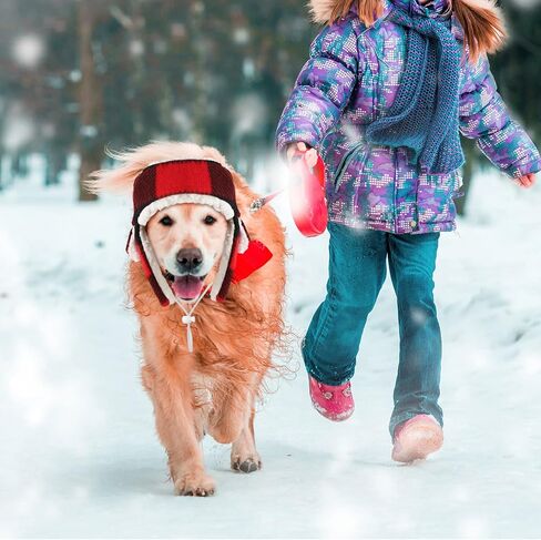 2 Pieces Plaid Dog Hats with Earmuffs Winter Pets Adjustable Warm Trapper Hat Christmas Adjustable Pet Red Plaid Pet Hat Xmas Dog Headwear for Small Dogs in Saudi Arabia