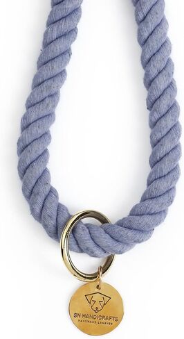 الضوء الأزرق أومبير اليدوية حبل المقاود للكلاب حبل مقود الكلب حبل لطيف الكلب المقود مضفر الكلب المقود القطن حبل المقود للكلاب المتوسطة الكلاب الكبيرة 5FT القطن العضوي in Kuwait