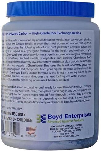 Boyd Enterprises Chemi-Pure Blue Filtration Media for Aquarium, 11-Ounce (2 Pack) in Saudi Arabia