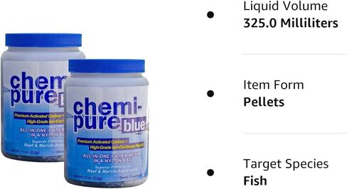 Boyd Enterprises Chemi-Pure Blue Filtration Media for Aquarium, 11-Ounce (2 Pack) in Saudi Arabia