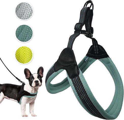 Sporn Easy-Fit Mesh Dog Harness Small Sized Dog, Gray Soft Fabric Nylon No Choke Dog Harness Small Size Dog, Breathable & Easy Dog Walking Harness, Provides to Small Breeds in Saudi Arabia