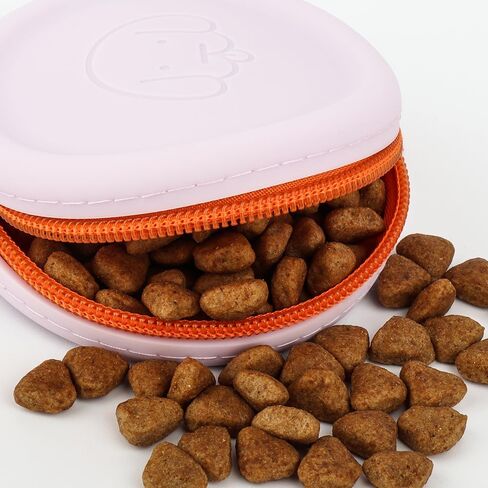 WALLFID Silicone Dog Treat Pouch Small Bag,with Pet Training Clicker,Walking Bag for Dog and Cat, Pocket Size, Easy to Clean, Odorless, Zipper Design,Moisture-Proof,Travel Walking Bag.(Dark Green) in Saudi Arabia