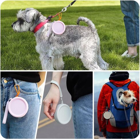 WALLFID Silicone Dog Treat Pouch Small Bag,with Pet Training Clicker,Walking Bag for Dog and Cat, Pocket Size, Easy to Clean, Odorless, Zipper Design,Moisture-Proof,Travel Walking Bag.(Dark Green) in Saudi Arabia