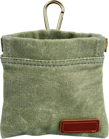SAVITA Small Dog Treat Pouch, Puppy Training Treat Bag Waterproof Portable Dog Treat Pouch with Clip Dog Treat Training Pouch for Pet Travel Daily Outdoor Use (Brown) in Saudi Arabia
