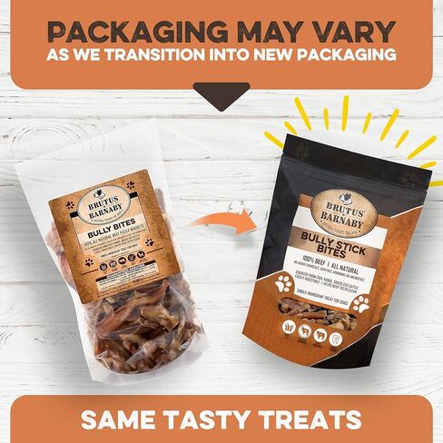 BRUTUS & BARNABY Bully Stick Bites - Grass Fed Low Odor Bully Stick Bites- All Natural and Grain Free (2lb) in Kuwait