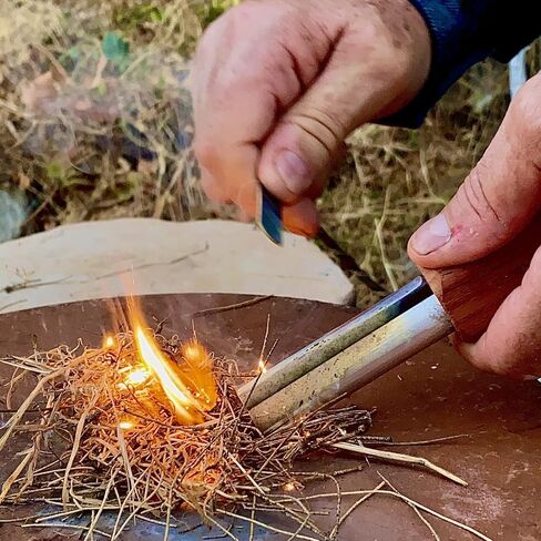 Fire-Fast Trekker. Best Emergency Waterproof Survival Fire Starter. Magnesium and Euro Fire Steel Ferro Rod. Compact Durable Tool for Bushcraft, Camping, Backpacking, Hiking, Hunting, or Bug Out Bag in Kuwait
