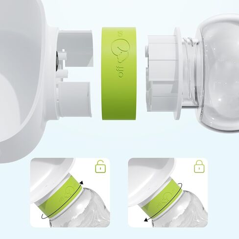 Dog Water Bottle Bowl and Dog Poop Bag Dispenser Holder with 1 Roll Bag for Pets Outdoor Walking, Hiking, Traveling (White Green-12OZ) in Kuwait