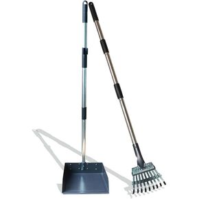 windhunt Pooper Scooper for Large,Medium,Small Dogs,Detachable Long Handle Tray and Rake,Rust Proof Stainless Metal Dog Pooper Scooper for Pet Waste Removal. in Kuwait