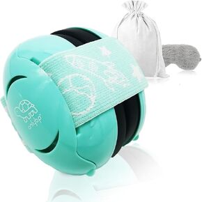 أغطية أذن الأطفال من OnlyBP لحماية الأذن - سماعات رأس مريحة عازلة للضوضاء للأطفال للنوم والسفر - تتضمن عصابة رأس مرنة إضافية وقناع نوم in Kuwait