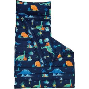 david's kids Toddler Nap Mat Set with Removable Pillow, Ultra Soft Slumber Bags for Girls，Perfect for Preschool, Daycare, Kids Sleeping Bags with Rollup Design, 50"x20", Butterfly