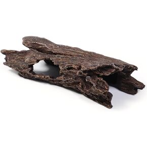 ملحقات خزان الزواحف الكبيرة الفهد أبو بريص Driftwood لحوض السمك سجل مجوف طبيعي لمخبأ أسماك البيتا التنين الملتحي أو ملحقات خزان الكرة بايثون (13.8 بوصة) in Kuwait