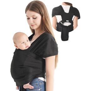 Baby warps Carrier,Air-Mesh Fabric,Cooling for Summer Baby Sling Carrier,Breathable Adjustable Strap Baby Hold Carrier for Newborn Up to 40 lbs (Air-Mesh Beige) in Kuwait