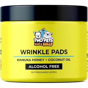 Wrinkle Paste for Bulldog (2 oz)+Wrinkle Wipes (50 Wipes)Wrinkle Cream for French Bulldog, English Bulldog, Pug & Frenchie-Dog Rash Cream for Clean & Healthy Skin. Made In USA-Bulldog Wrinkle Cleaning